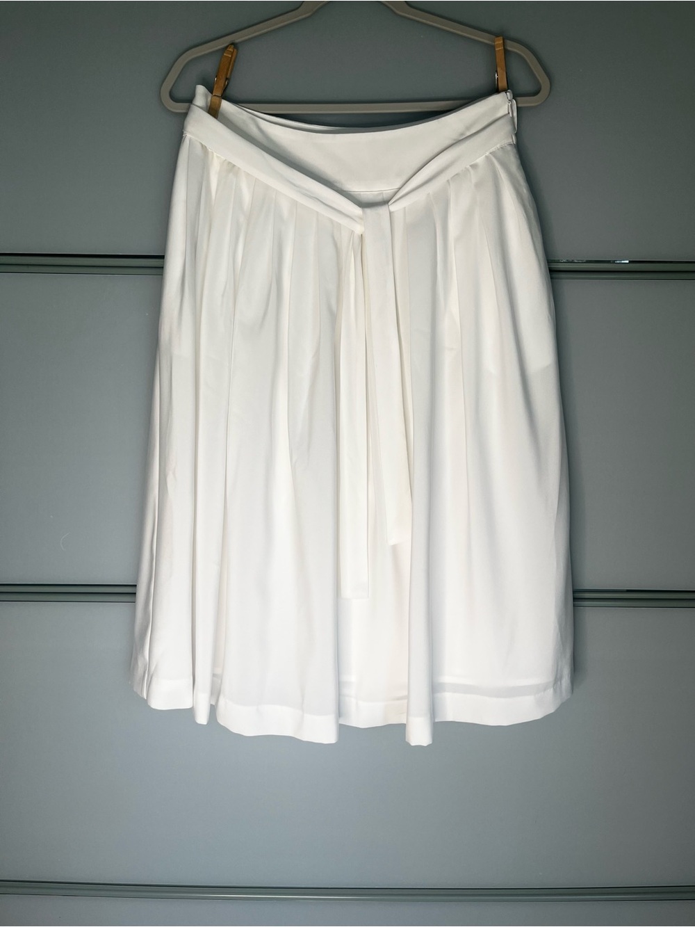 🤍 Calvin Klein White Fully Lined A-Line Skirt Size 6 Classic Elegant